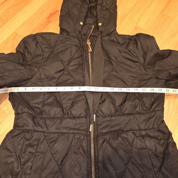 Juicy Couture Jacket Juniors XL Black Down Puffer back Ruffle READ - Picture 4 of 10